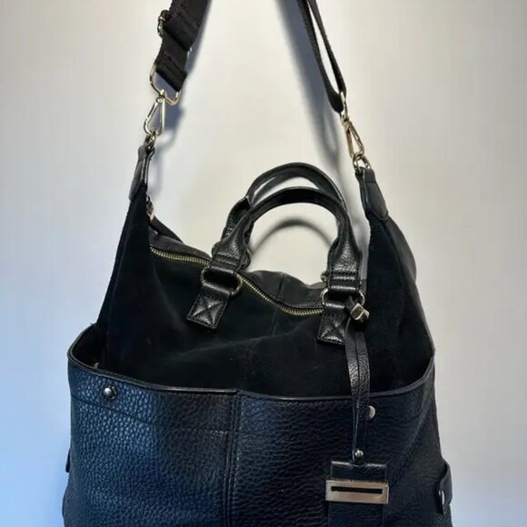 Moda Luxe London satchel in black vegan leather - Picture 2 of 5